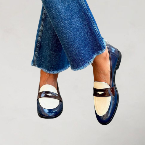 Marleen | Mocassin bleu marine