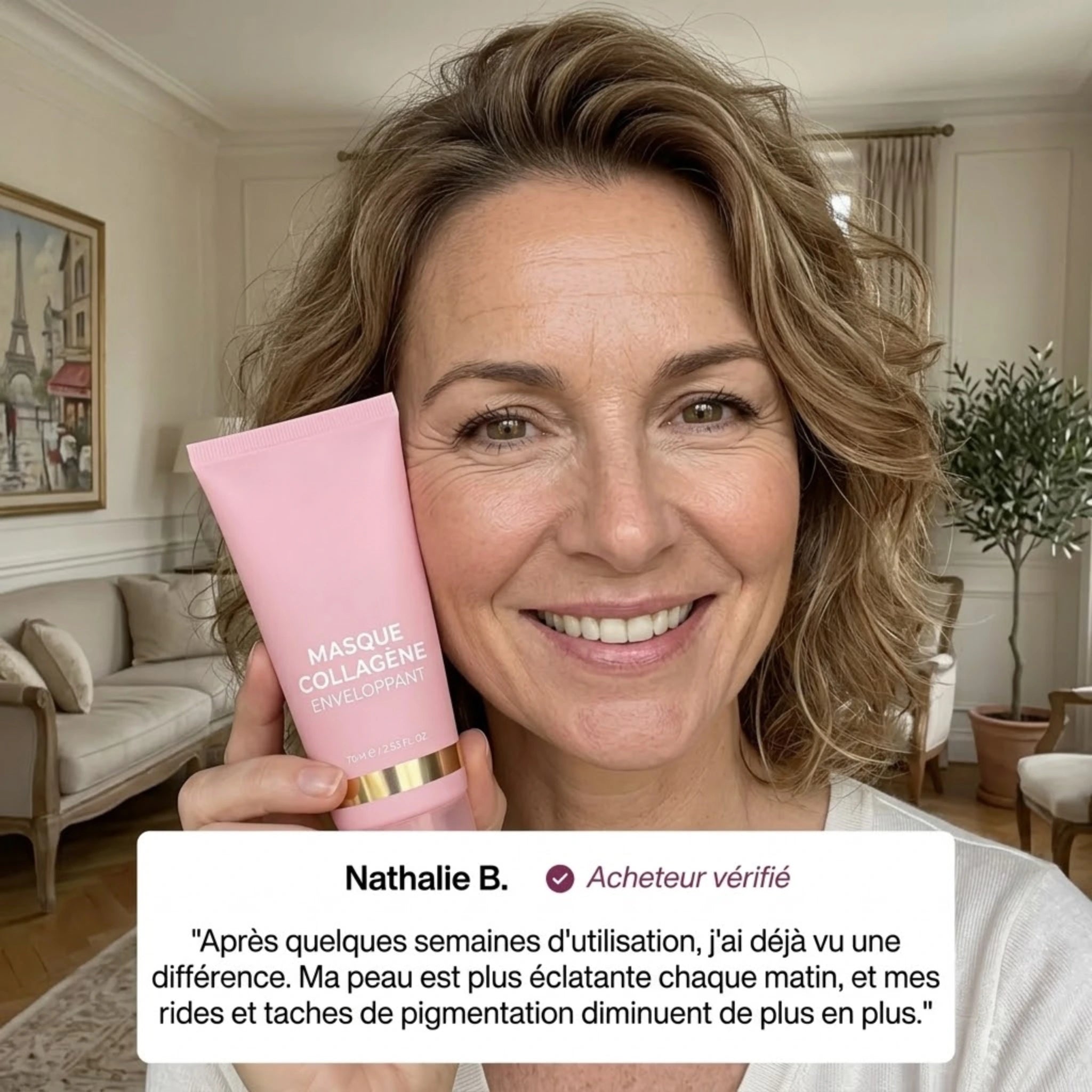 Masque de nuit enveloppant au collagène 