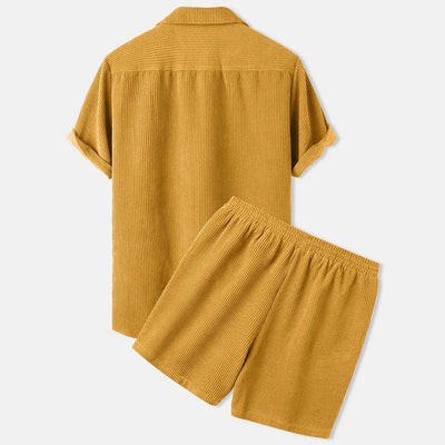 FERRAN - Heren corduroy set voor de zomer