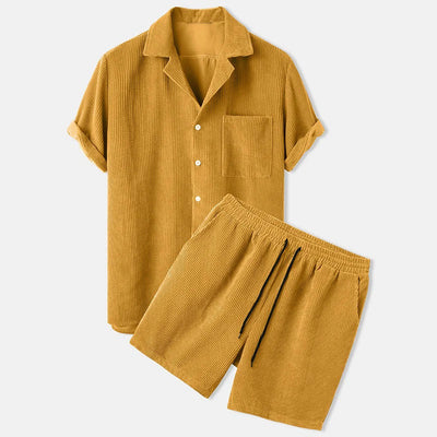 FERRAN - Heren corduroy set voor de zomer