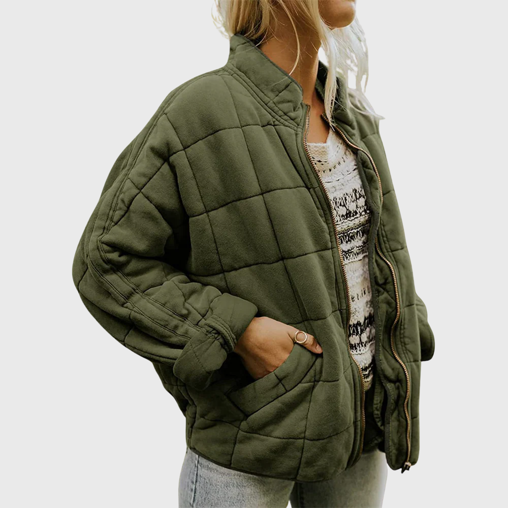 Sofie™ | Prošívaný přechodový kabát v oversized střihu