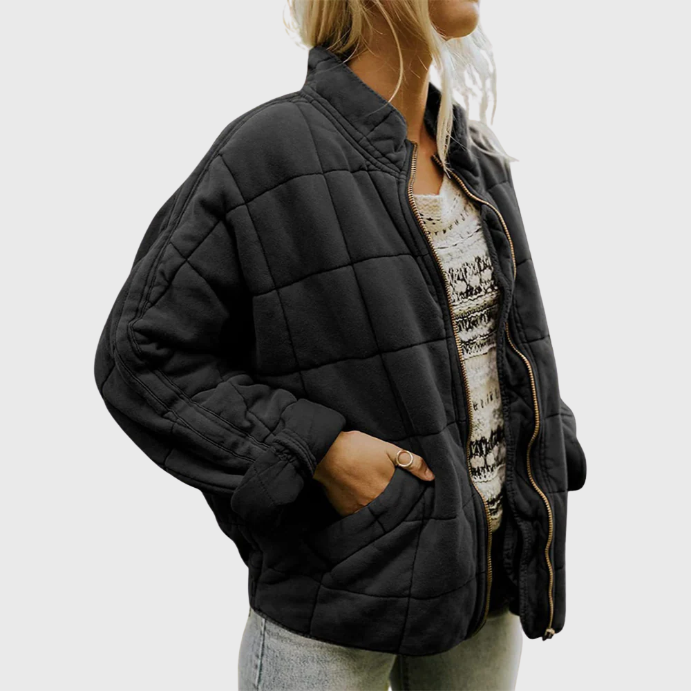 Sofie™ | Prošívaný přechodový kabát v oversized střihu