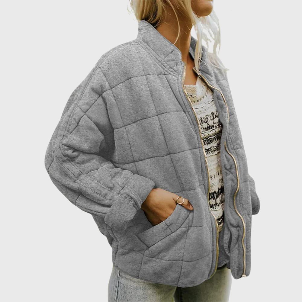 Sofie™ | Prošívaný přechodový kabát v oversized střihu