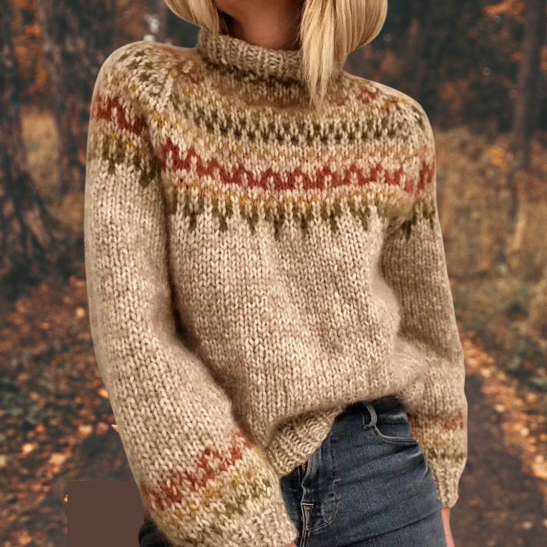 Astrid™ | Pull en maille nordique pour femme