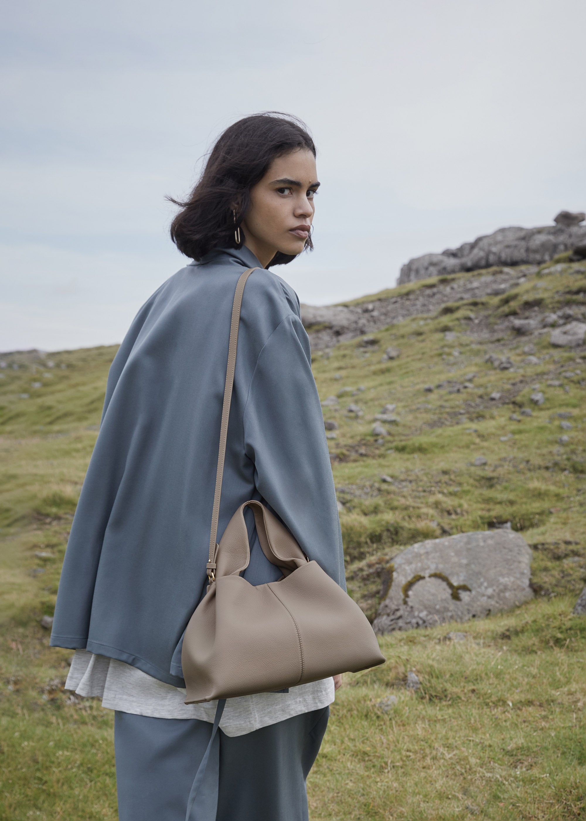 Sac cabas Lior – Grand modèle | Taupe