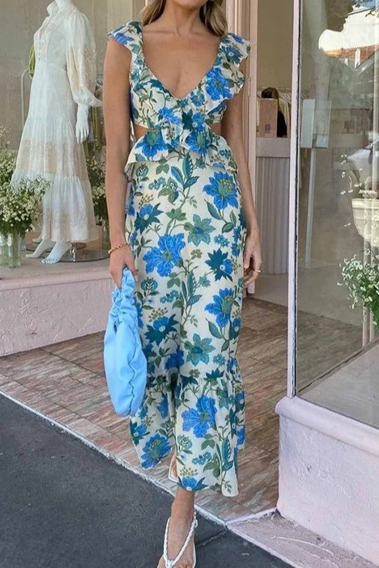 Ariella™ | Floral Ruffle Dress