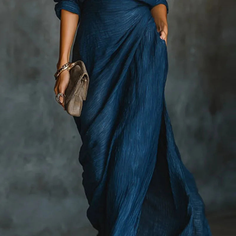 Ismérie | Ensemble maxi plissé 
