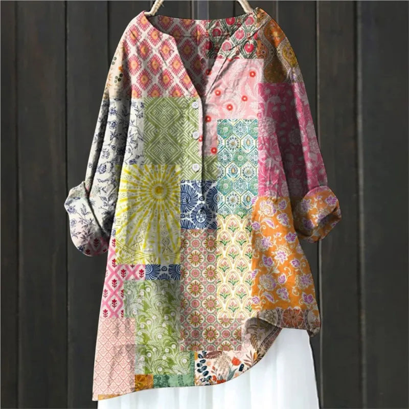 Angela™ | Loose floral blouse