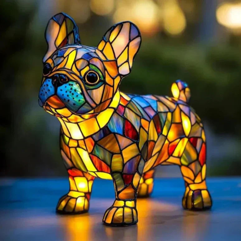 The glow of a French bulldog