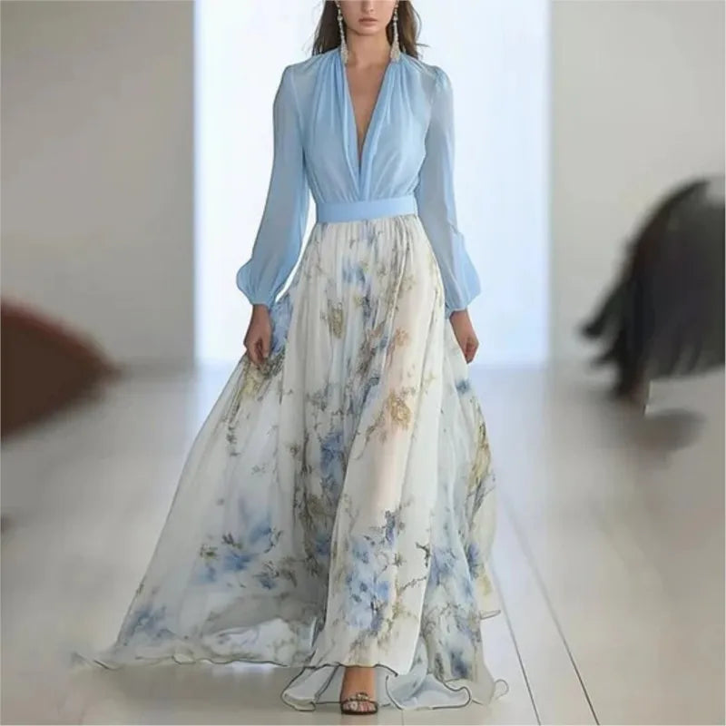 Morwenna | Robe longue à imprimé floral