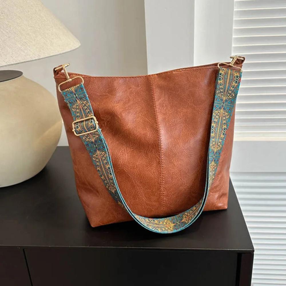 Greta - Sac bandoulière vintage en cuir
