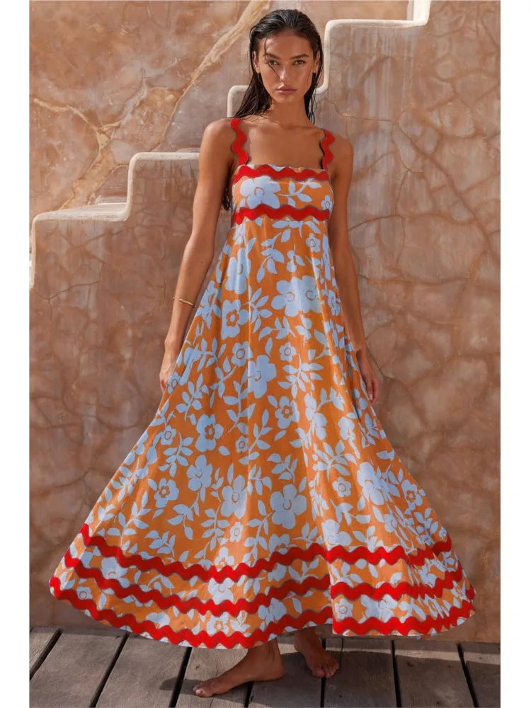 Solana | Elegant floral maxi dress
