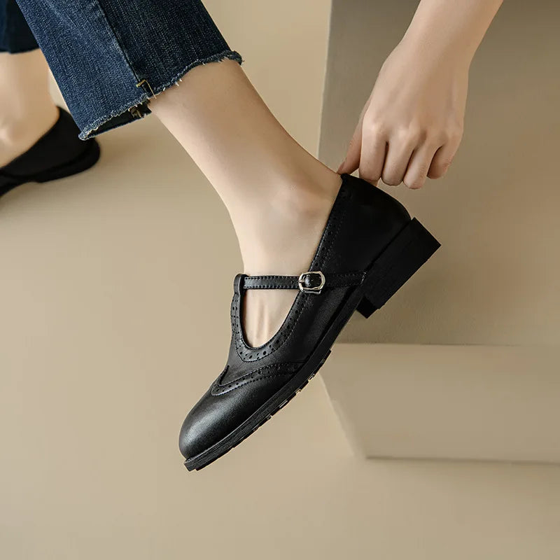 Kate™ | Élégantes Mary Janes à bride en T 