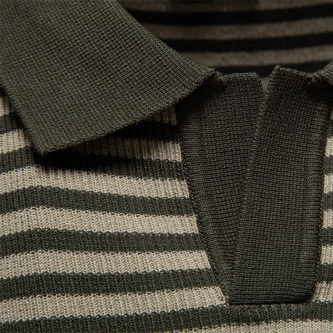 Jakub™ | Summer men's polo shirt with stripes