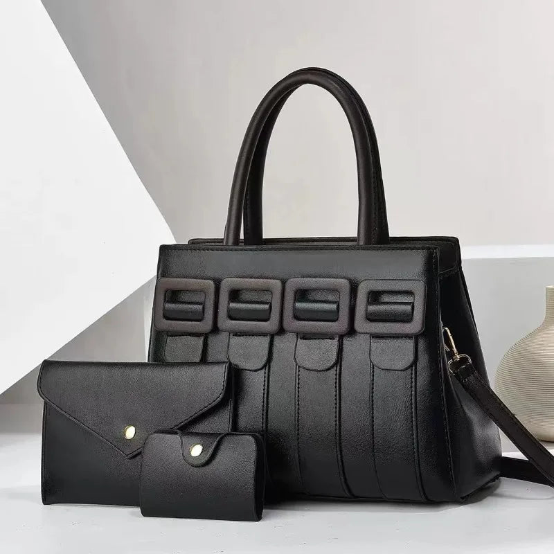 Ensemble de 3 sacs en cuir de luxe 