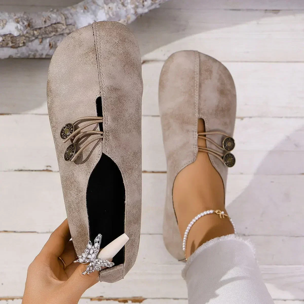 Jaime | Mocassins™ en daim doux pour femmes