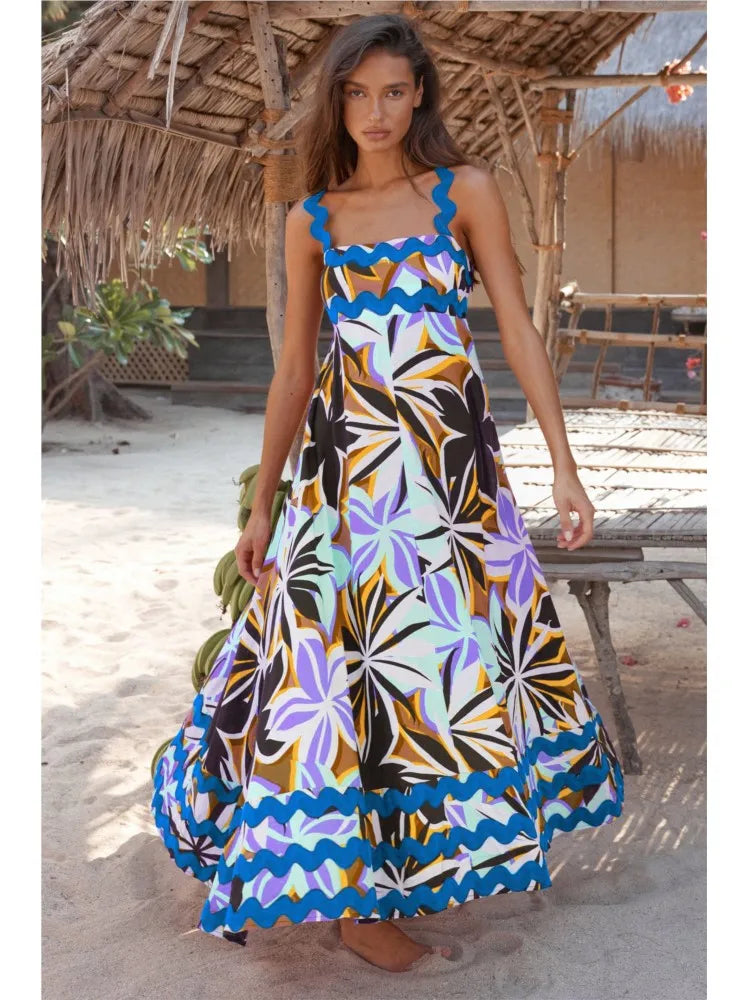Solana | Elegant floral maxi dress