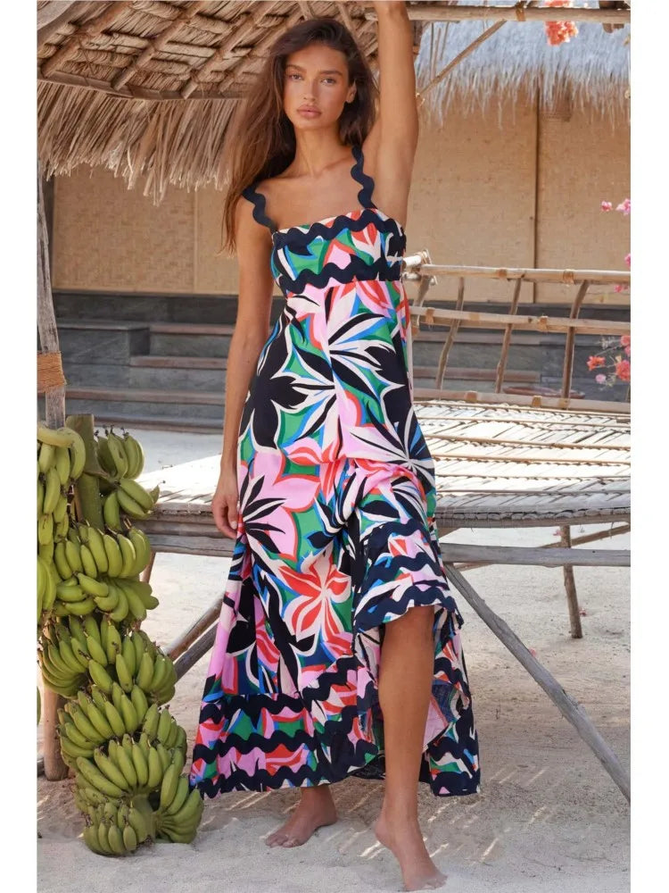 Solana | Elegant floral maxi dress