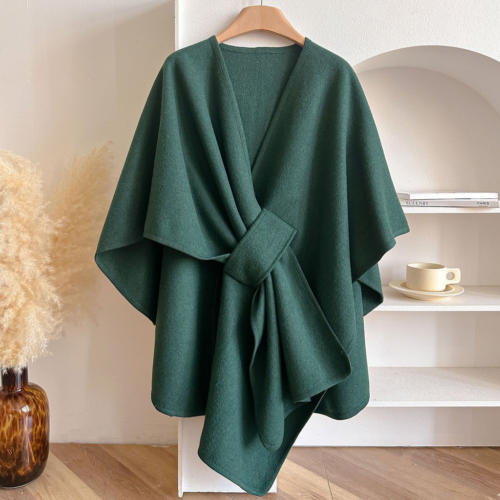 Sophia-Lise | Écharpe poncho longue 