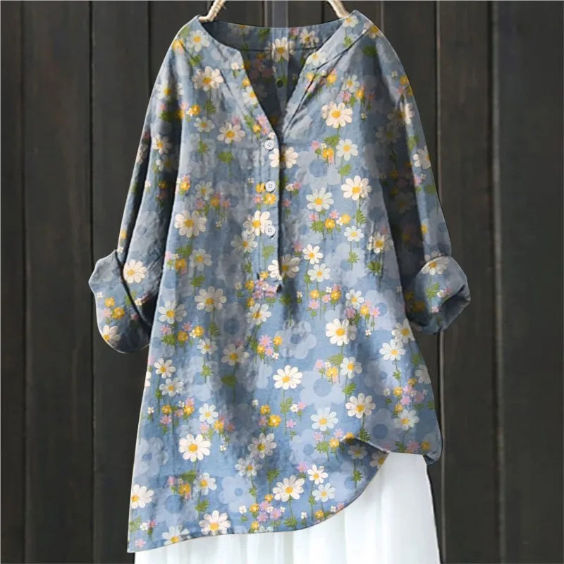Angela™ | Loose floral blouse