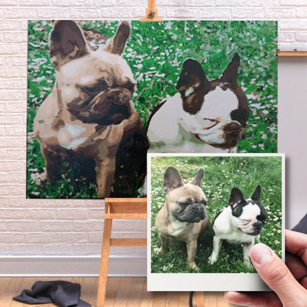 Schilderen op nummer Eigen foto - van 40x50 cm tot 80x120 cm