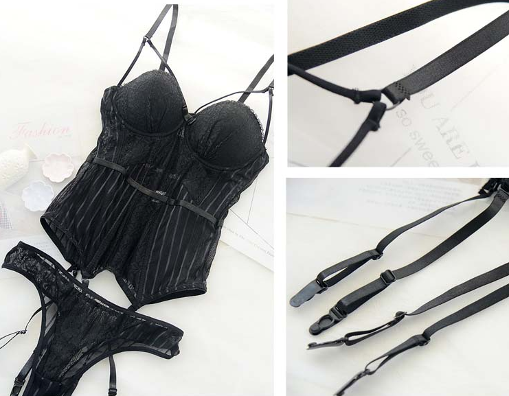 ENSEMBLE CORSET EN DENTELLE LORETTA