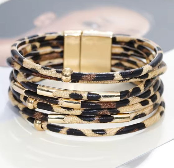 Elegant Wide Multilayer Boho Wrap Bracelet 