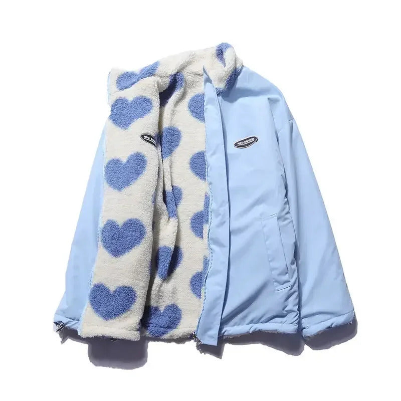 Monica | veste réversible à cœur