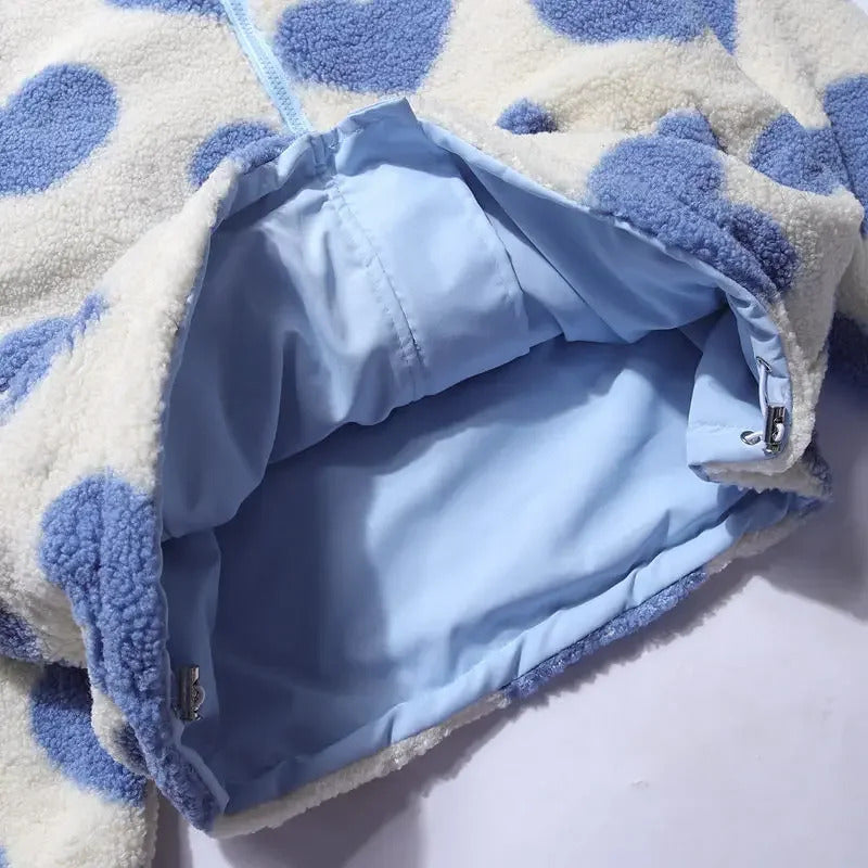 Monica | veste réversible à cœur