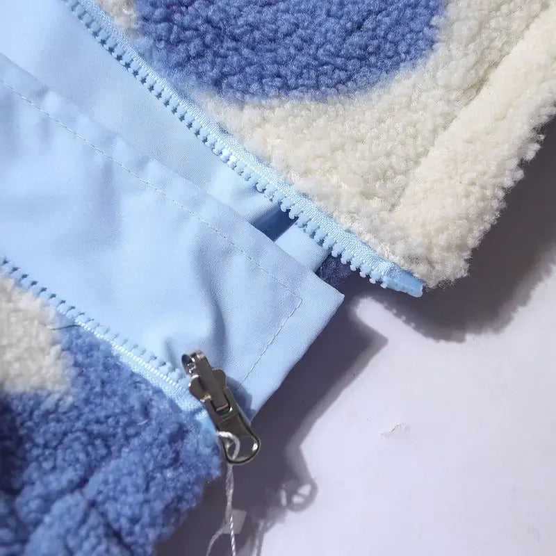 Monica | veste réversible à cœur