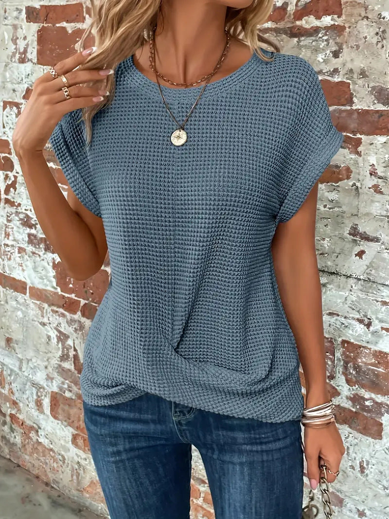 Ellis™ | Elegant round neck blouse