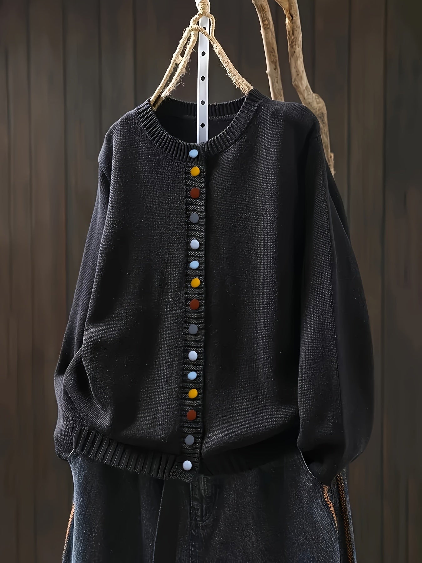 Elizabeth™ | Gilet cardigan noir élégant pour femme