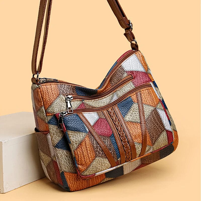 Solara | Mosaic leren handbags