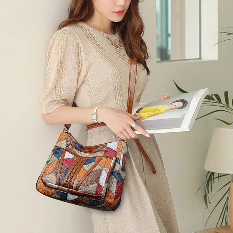 Solara | Mosaic leren handbags
