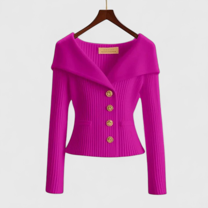 CLAROVA | Elegant sweater with a finely fitted cut