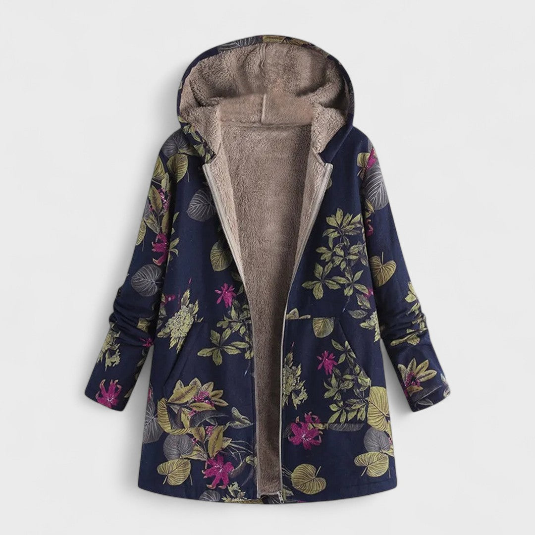 Flora | Parka chaude et doublée de tissu doux
