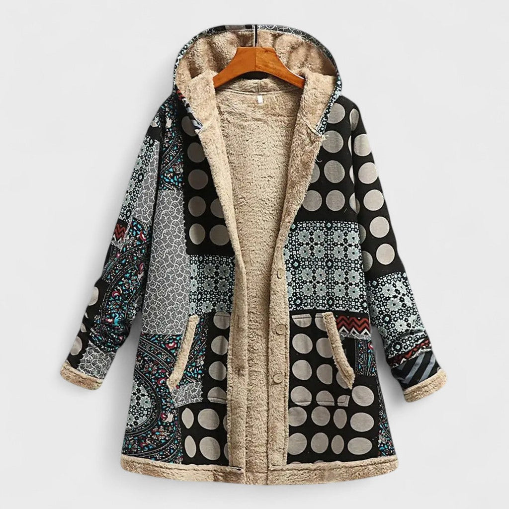 Flora | Parka chaude et doublée de tissu doux