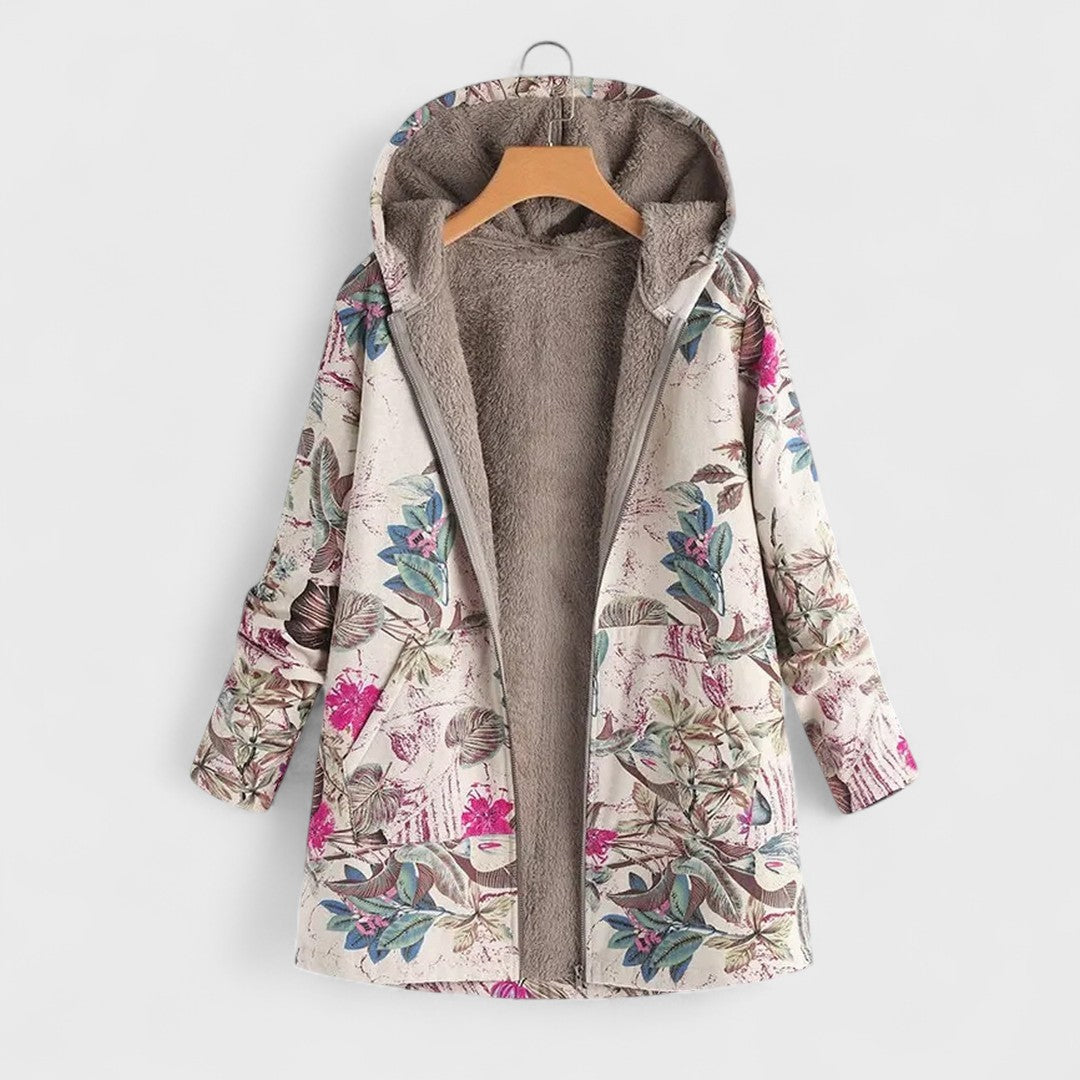 Flora | Parka chaude et doublée de tissu doux