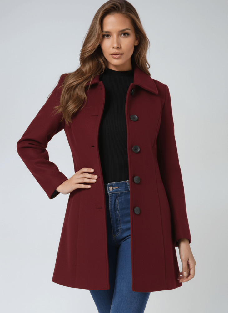 Helena | Manteau d'hiver pour femme à un bouton