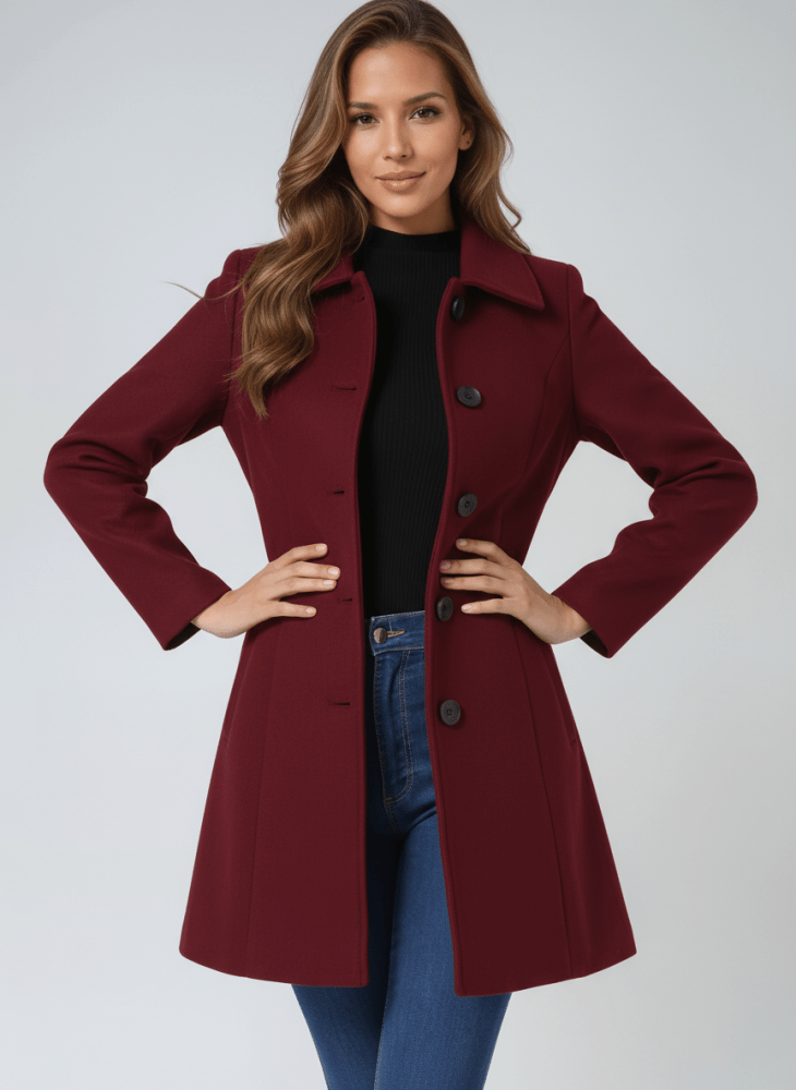 Helena | Manteau d'hiver pour femme à un bouton