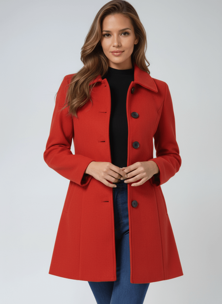 Helena | Manteau d'hiver pour femme à un bouton