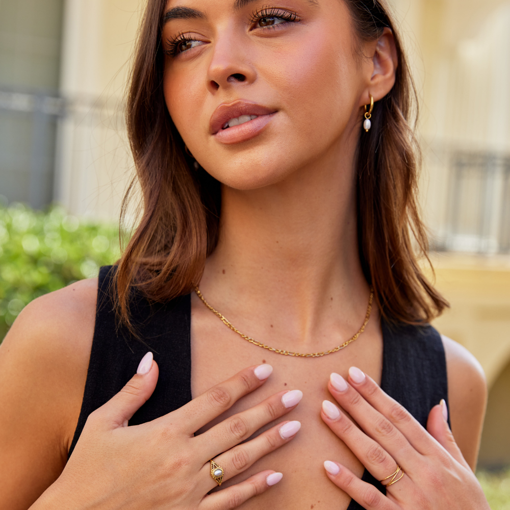 Bague Aitana - Vintage Pearl