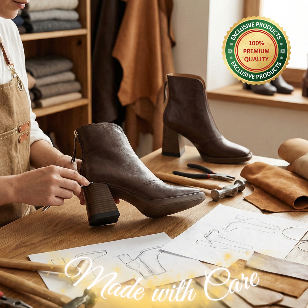 Claudia | Bottines de luxe à talon moyen