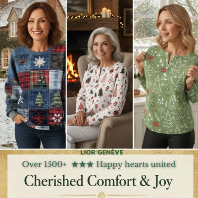 Bella | Green Checked Sweater Blouse