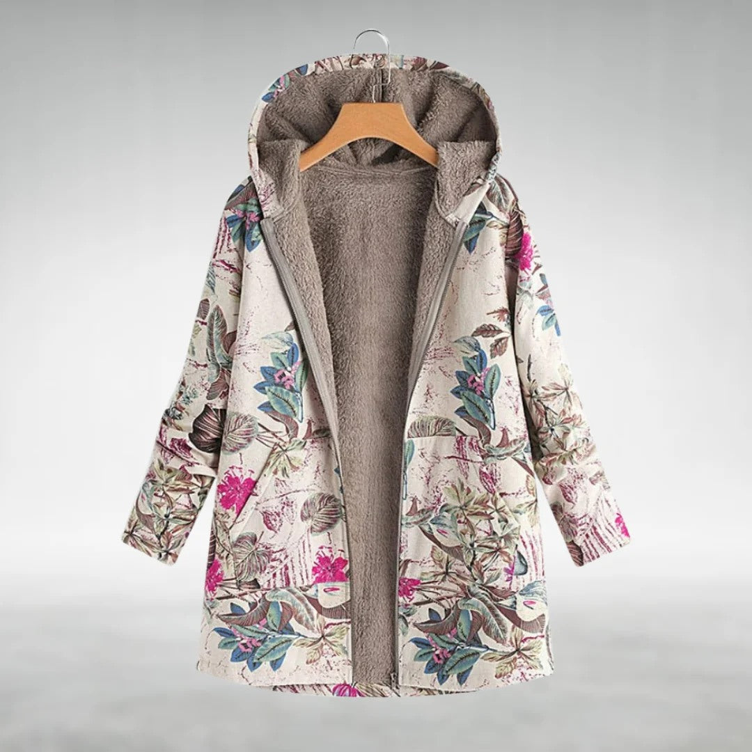 Novotná™ | Stylish floral fleece jacket