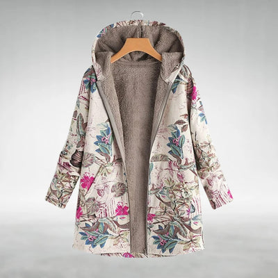 Novotná™ | Stylish floral fleece jacket
