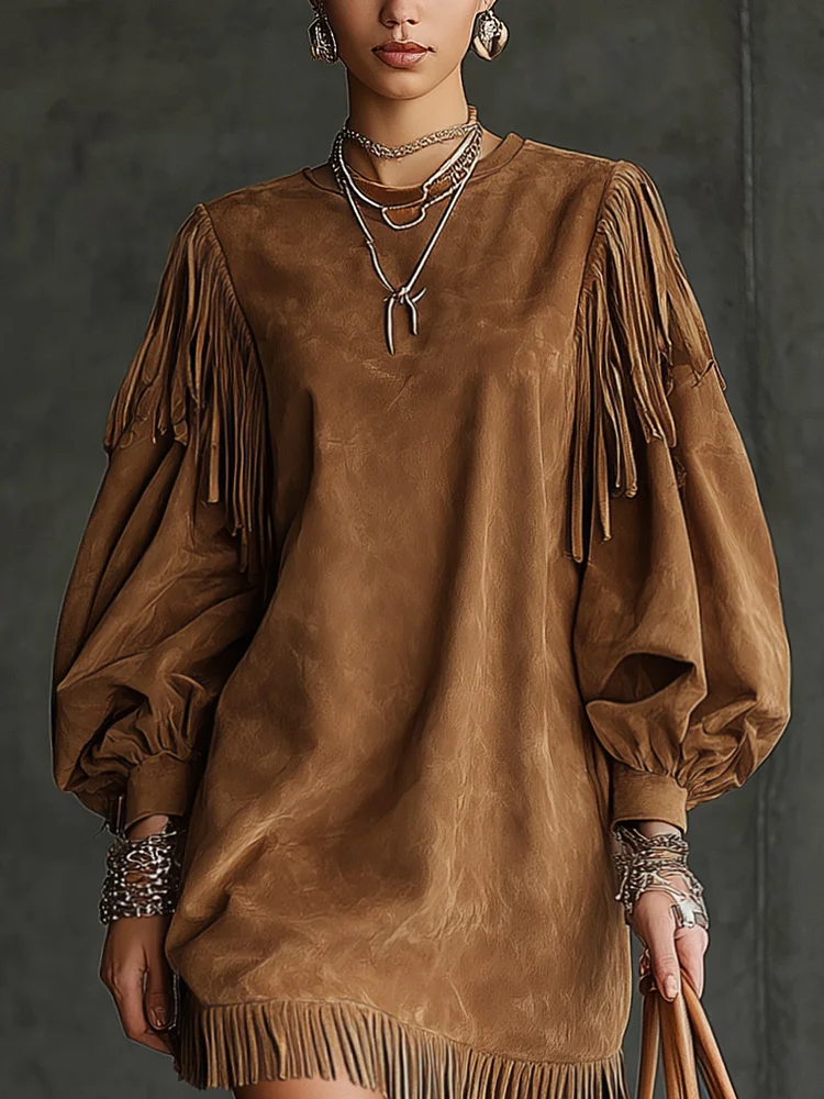 Emma | Robe mini en daim