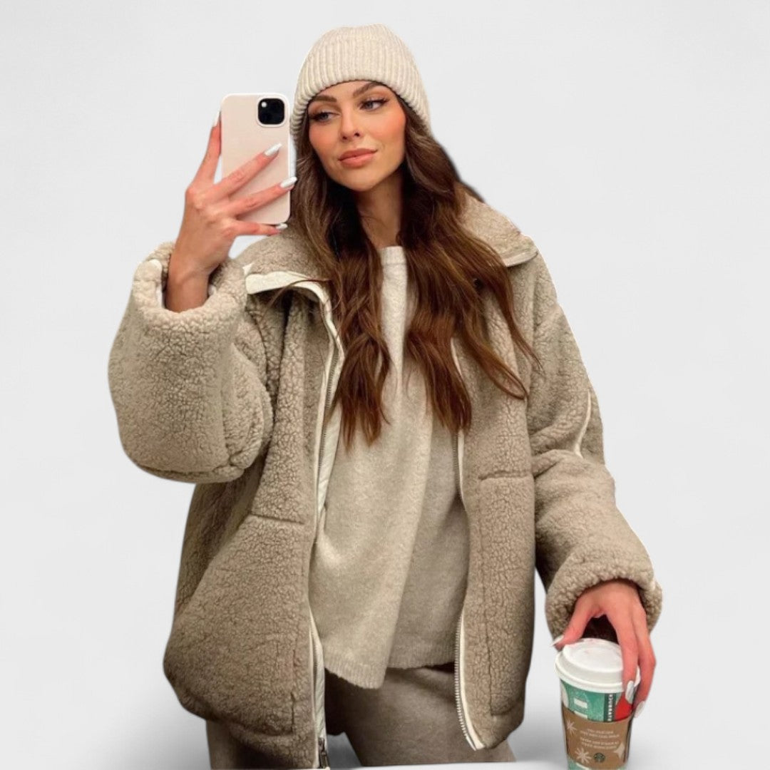 Kaja | Manteau Teddy Doux