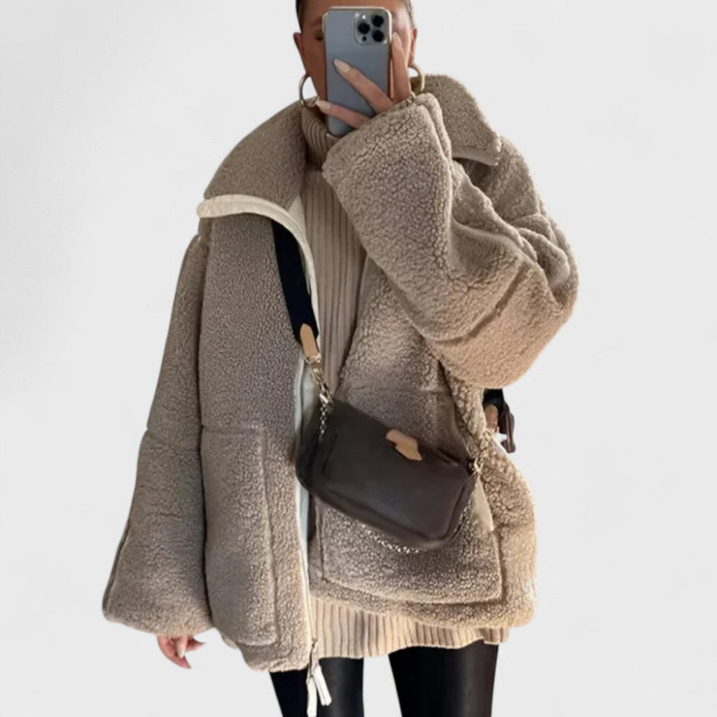 Kaja | Manteau Teddy Doux