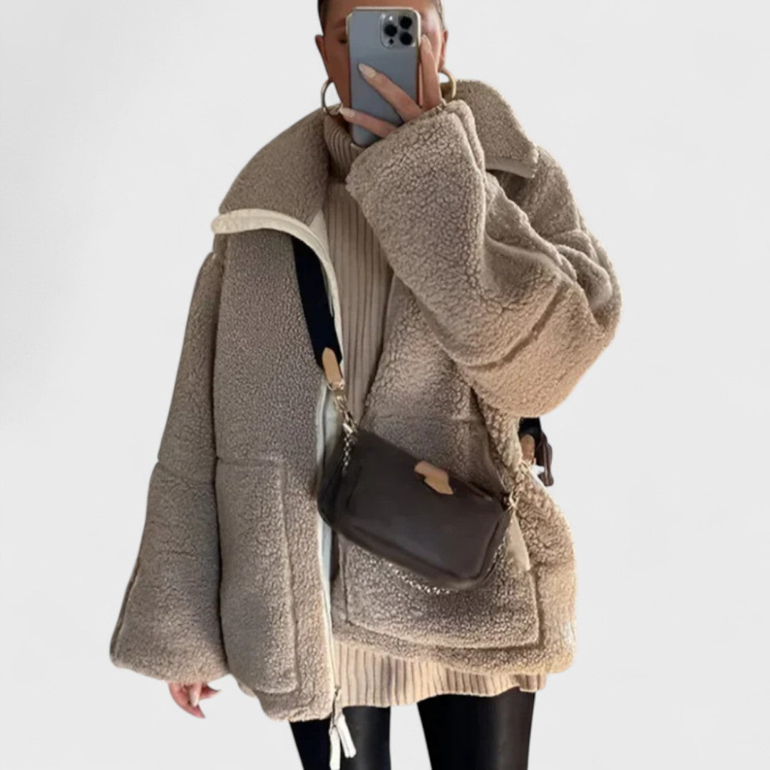 Kaja | Manteau Teddy Doux